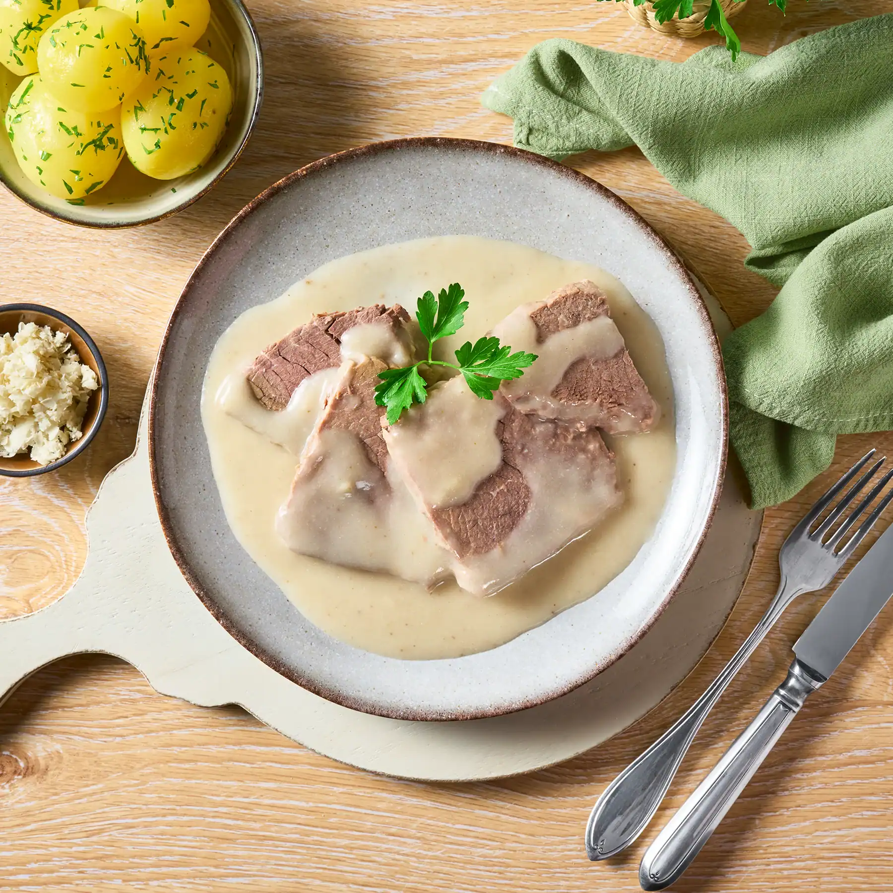 Tafelspitz mit Meerrettichsauce