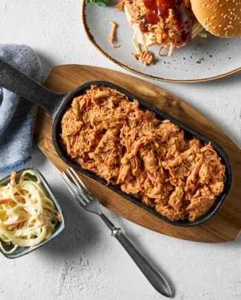 Pulled Pork angerichtet