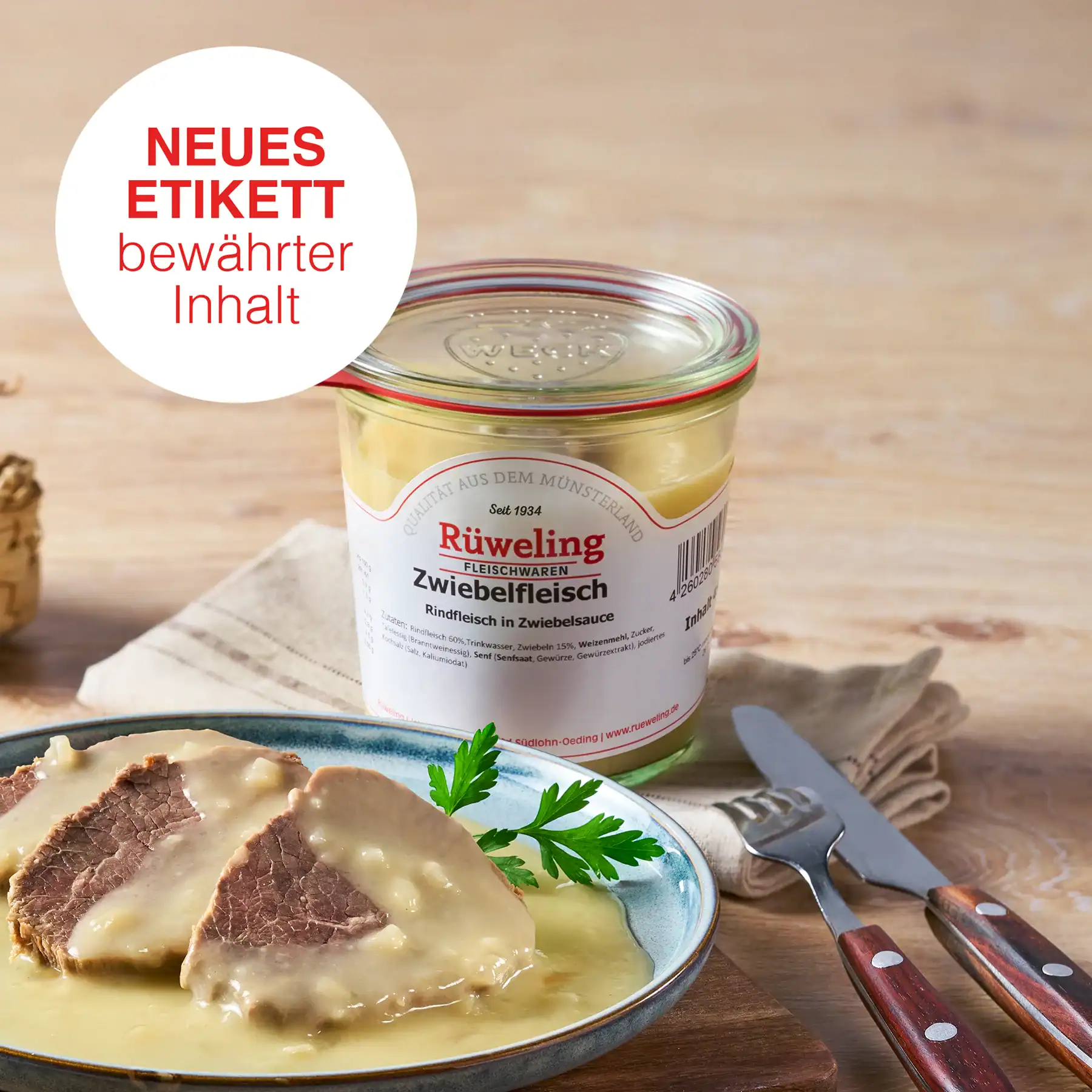 Zwiebelfleisch - Rindfleisch in Zwiebelsauce