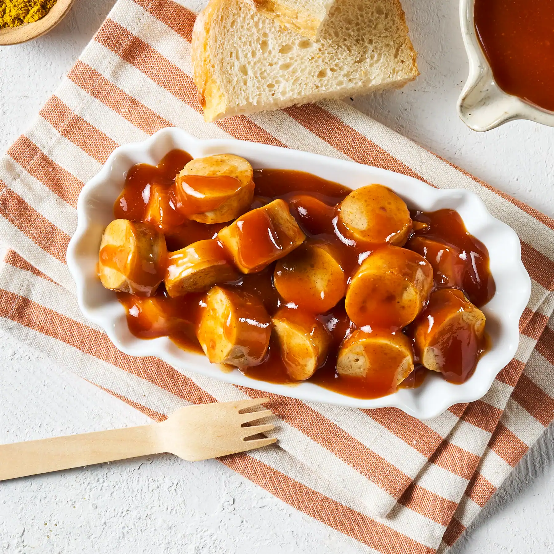 Geflügel-Curryling: Currywurst