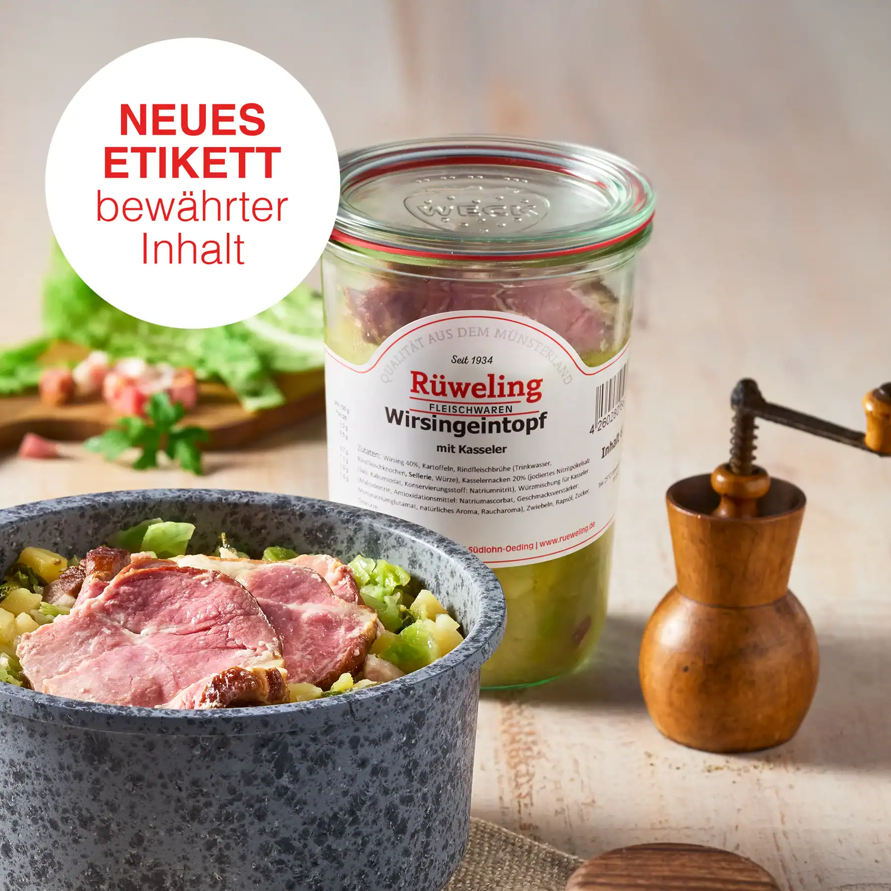 Wirsingeintopf mit Kasseler