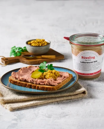 Leberwurst fein im Weckglas