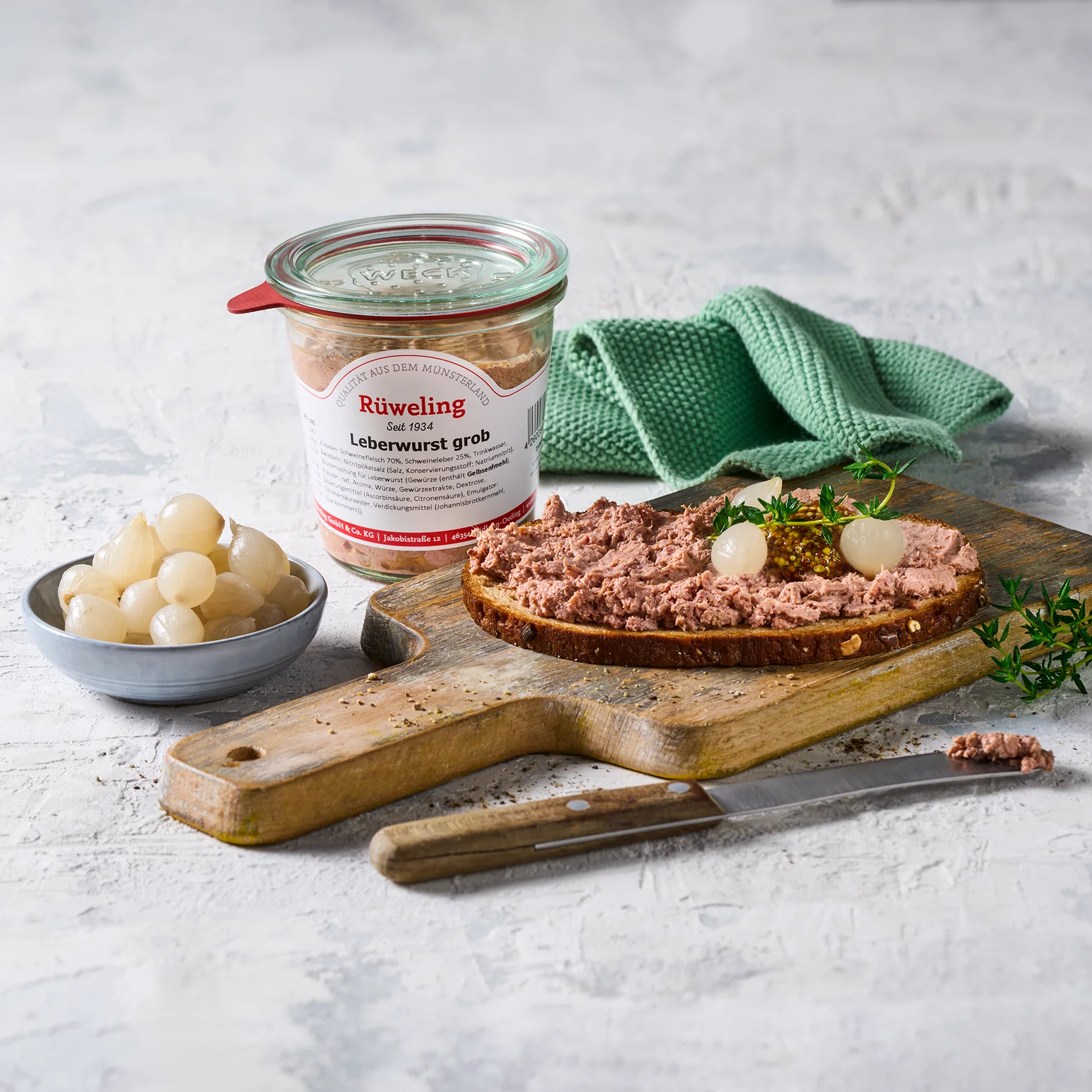 Leberwurst grob im Weckglas