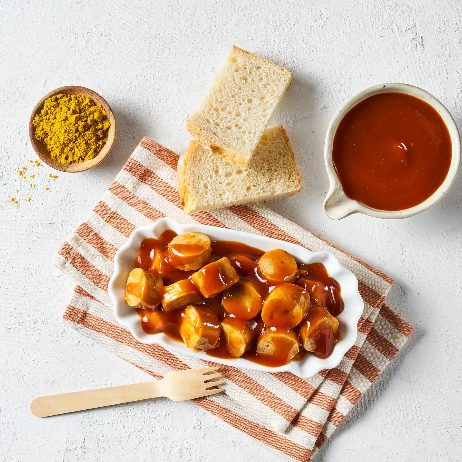Curryling 2 er: Rostbratwurst in Sauce
