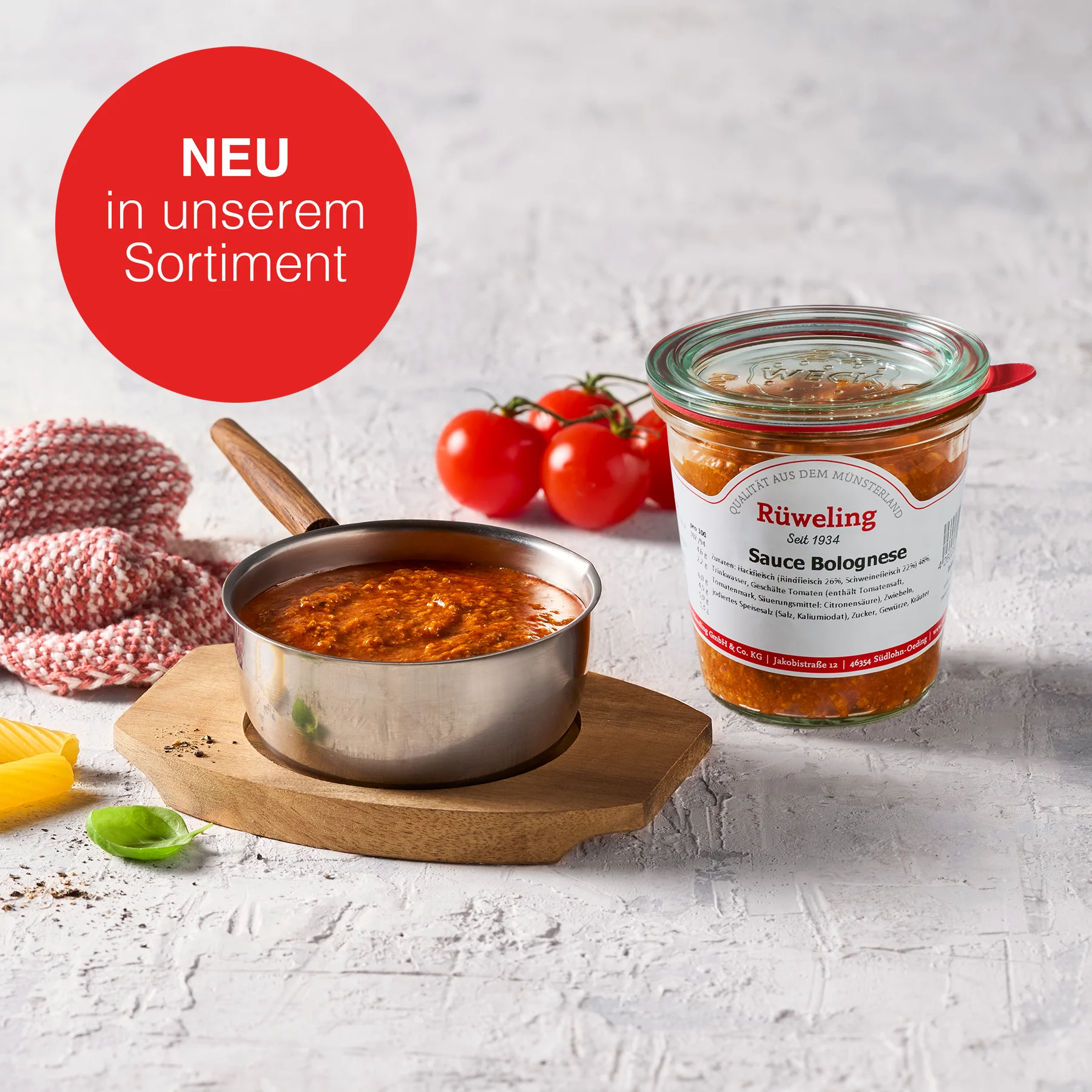 Sauce Bolognese 1er Portion im Weckglas