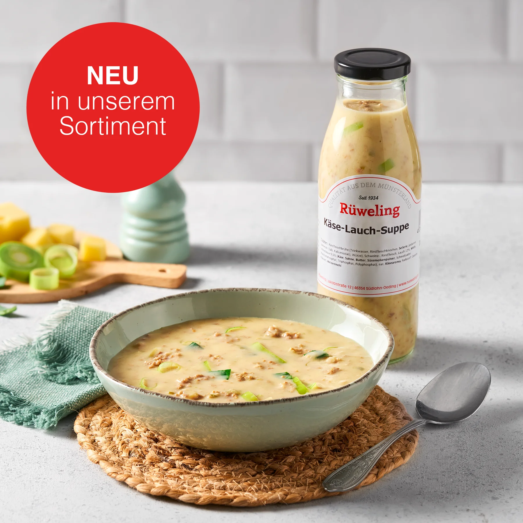 Käse-Lauch-Suppe